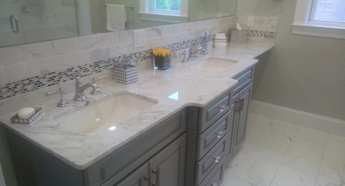 Custom master bath remodel, suburban homeworks